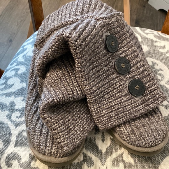 UGG Shoes - UGG® Classic Cardy Button Detailed Knit Boots